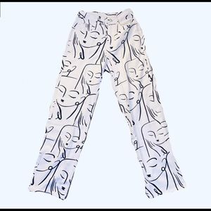 Face Pattern Jeans